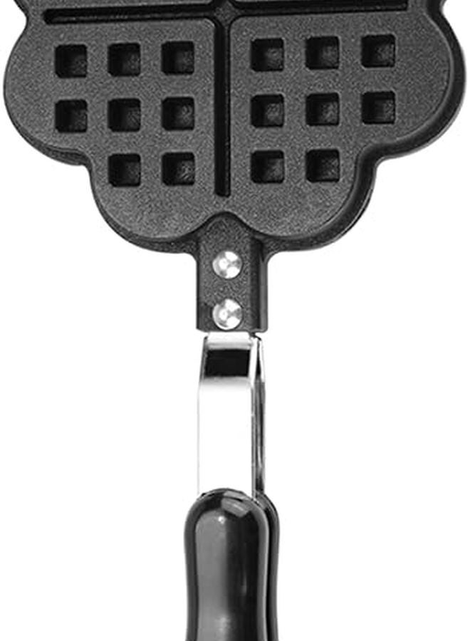 Heart Shape Waffle Maker Non Stick Stove Top Waffle Iron Pan Mold - Image 1