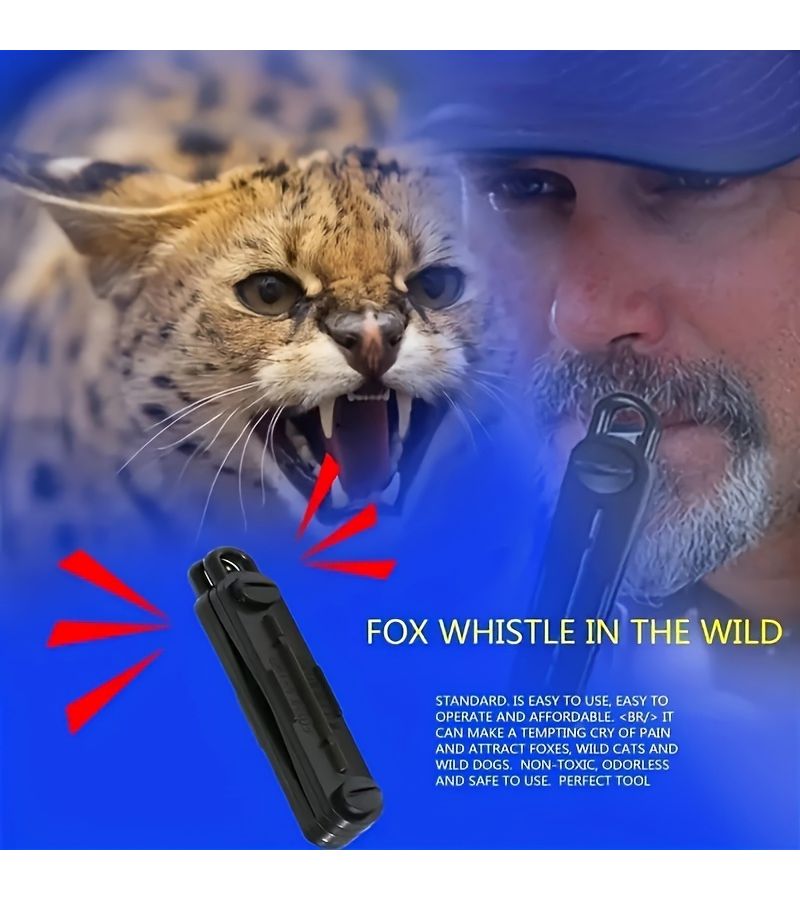 2 Pack Fox Call Whistle High Power Loud Wildlife Tool for Hunting Fishing Survival Outdoor Portable Foxhorn Device - Image 2
