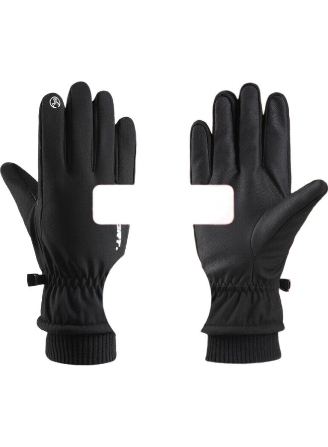 SupFire Cycling Gloves, Winter Unisex, Warm Fleece-Lined, For Electric Motorcycles And Bicycles, Windproof, Touchscreen Compatible, Sports And Skiing Gloves - Image 3