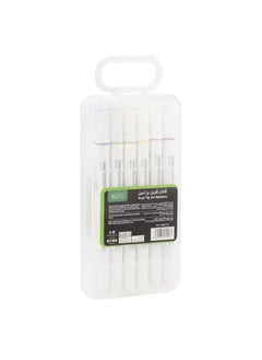 ROCO Draw Marker 12 Markers Graphic Art Marker Assorted Color Twin Tip  - Image 2