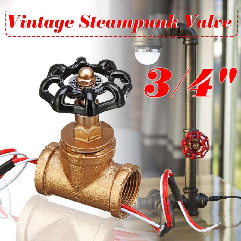 Retro Lamp: Black Iron Material - Water Pipe Fixtures Lighting, Easy To Install Easy To Clean Light Switch for Home Decor - Image 4