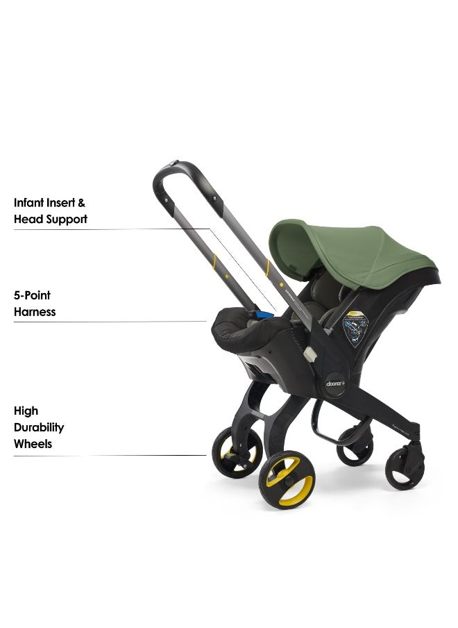 Doona Baby Car Seat And Travel Stroller Desert - Green  - Image 2