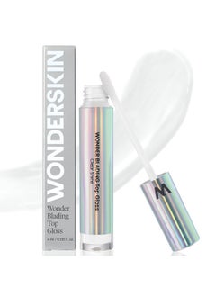 Wonderskin WONDER BLADING Top Gloss - Clear Lip Gloss, High Shine Finish, Hydrating Lip Gloss, Lip Makeup (Clear Shine)