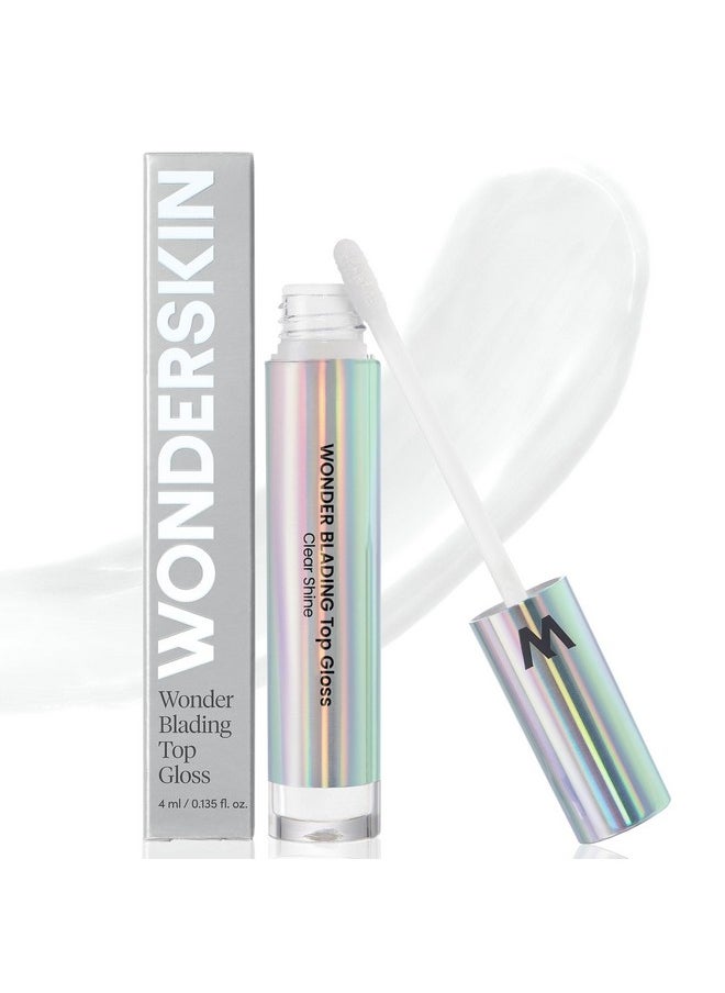 Wonderskin - Wonderskin WONDER BLADING Top Gloss - Clear Lip Gloss, High Shine Finish, Hydrating Lip Gloss, Lip Makeup (Clear Shine) - Image 1