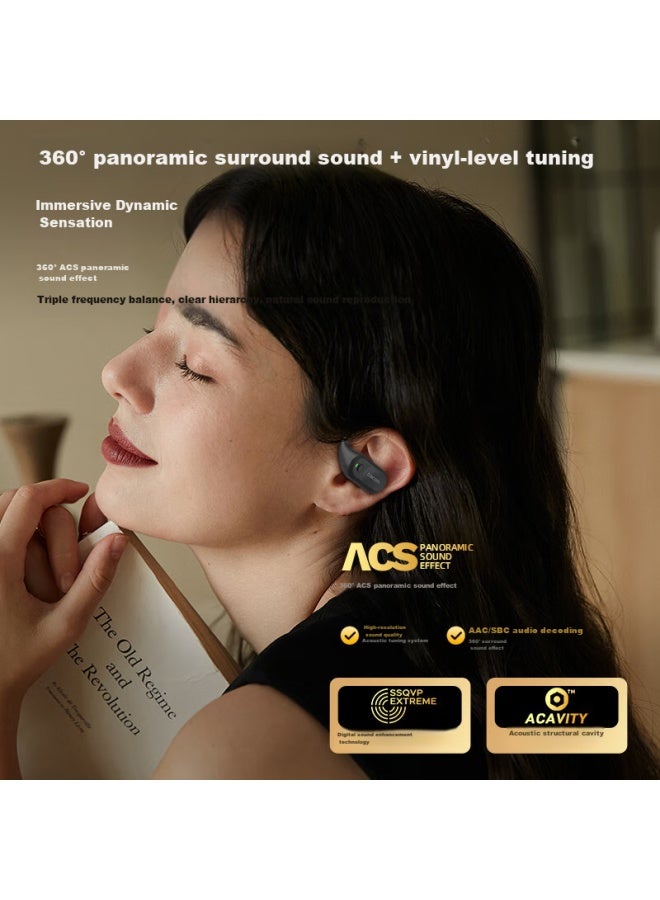 Dacomdacom Openbuds [Apple Mfi Certified] Open-Style Bluetooth Headphones For Sports And Running, Non-In Wireless Ear-Hook Air-Bone Conduction Concept, Compatible With Huawei And Xiaomi - Image 2
