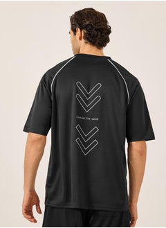 Styli Graphic Print Mesh Oversized T-Shirt  - Image 5