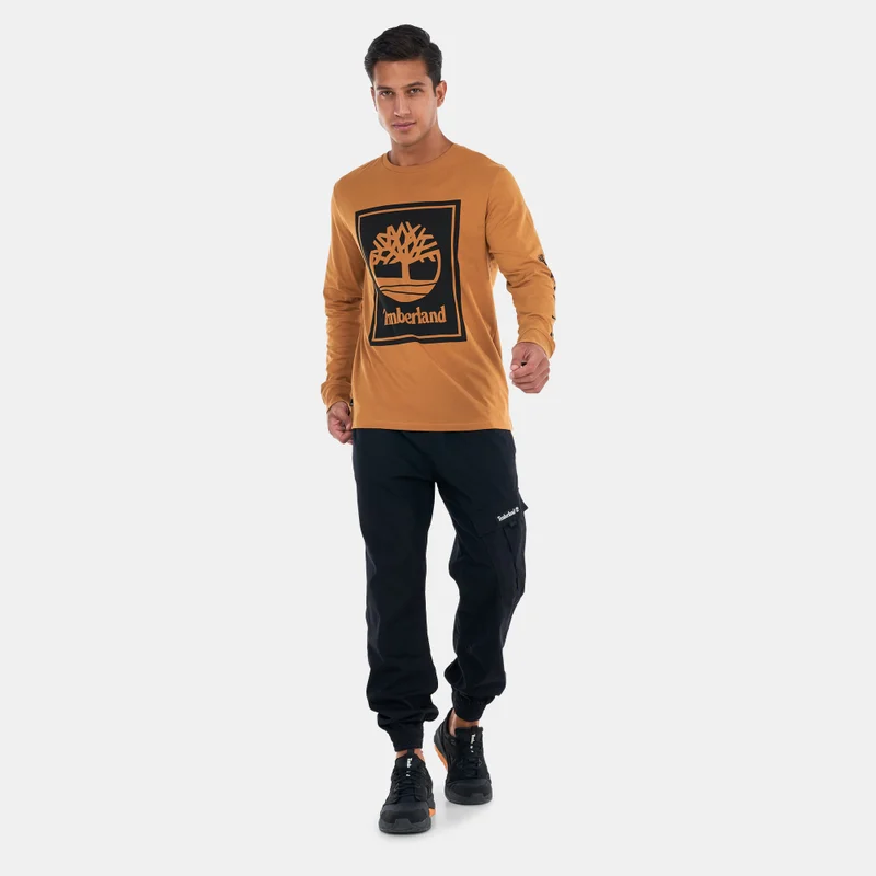 Timberland Men's Logo Long Sleeve T-Shirt