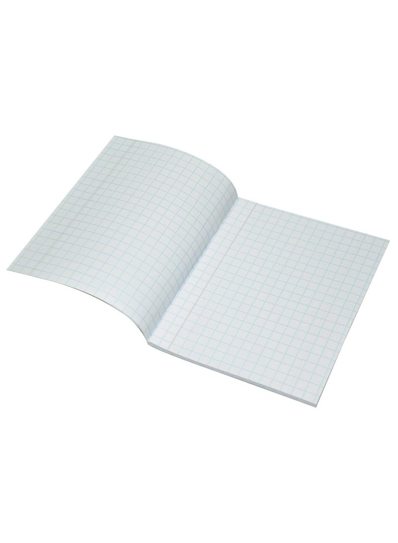 FIS دفاتر تمارين مربعة 10 مم بهامش أيسر، 120 صفحة، عبوة من 12 قطعة، مقاس 16.5 × 21 سم - FSEBSQ10120N - Image 3