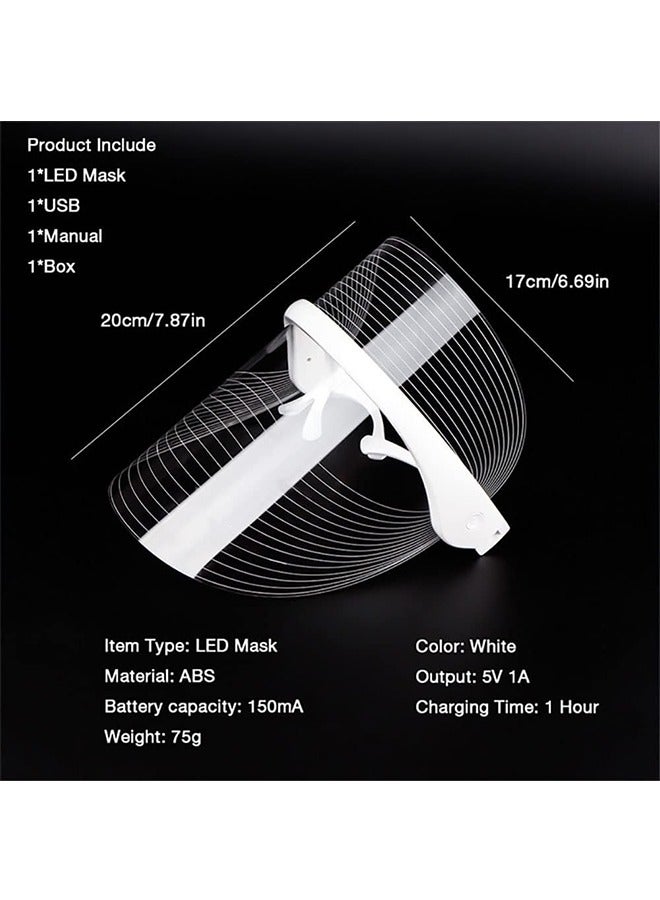 JCB CHIC 7 Colors LED Mask Facial Beauty Mask Photon Skin Rejuvenation Face Care Machine Anti-Aging Wrinkles Removal for Women(HYJ-908) - Image 3