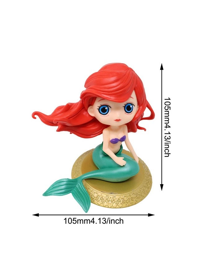 Honbay 1PCS Little Mermaid Cake Topper Under the Sea Theme Cake Decoration Mini Mermaid Figurines for Birthday Baby Shower Party - Image 2