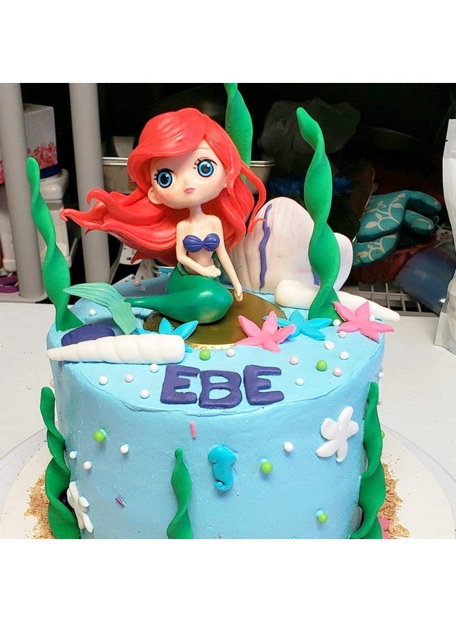 Honbay 1PCS Little Mermaid Cake Topper Under the Sea Theme Cake Decoration Mini Mermaid Figurines for Birthday Baby Shower Party - Image 5