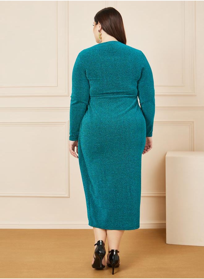Styli Emerald Ruched Dress  - Image 4