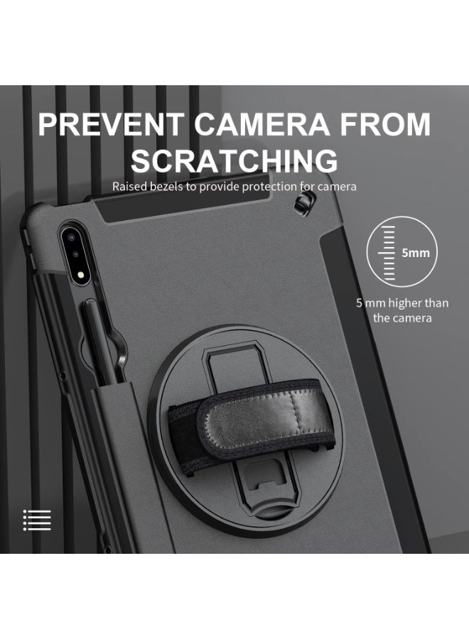 MUNTAQI Military Grade iPad Air 11” 2024 / Pro 11” 2022 / Air 4 5 Case – Shockproof Cover with Rotating Kickstand, Hand & Shoulder Strap, S Pen Holder, Rugged Full-Body Protection for Kids & Adults - Image 3