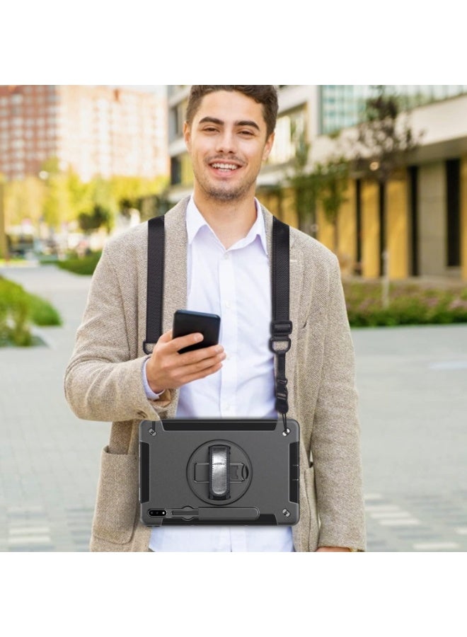 MUNTAQI Military Grade iPad Air 11” 2024 / Pro 11” 2022 / Air 4 5 Case – Shockproof Cover with Rotating Kickstand, Hand & Shoulder Strap, S Pen Holder, Rugged Full-Body Protection for Kids & Adults - Image 2