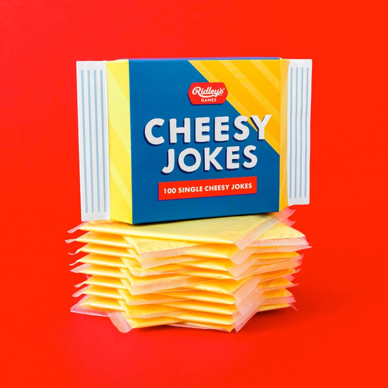 Ridley's Ridleyâ€™s 100 Single Cheesy Joke Cards â€“ Includes 100 Jokes for Kids and Adults, Funny Jokes for Family-Friendly Fun â€“ Makes a Great Gift Idea - Image 4