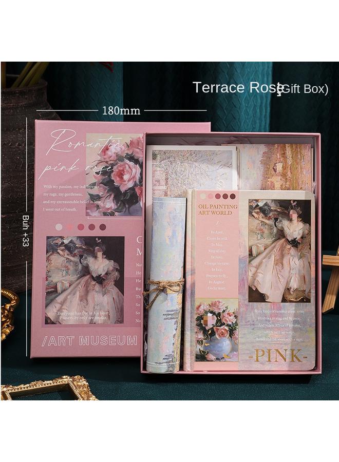 Bluejw Vintage Hollow Hand Ledger Suit Gift Box High Beauty Notebook Stationery Girl Cute Hand Ledger Girl Day - Image 1