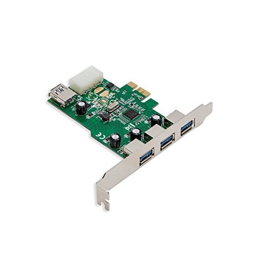 Syba 3 External USB 3.0 Type A Ports and one Internal USB3.0 PCI-E x1 Expansion Card Molex Power Renesas Chipset SD-PEX20137 - Image 3