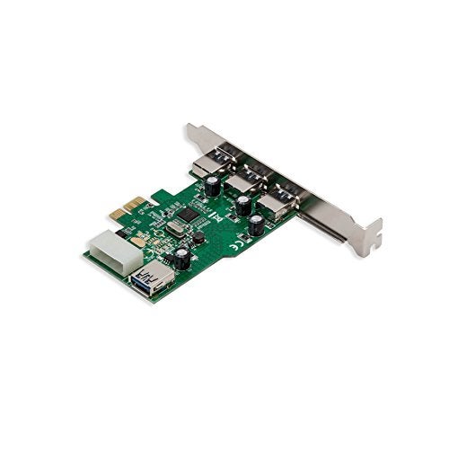 Syba 3 External USB 3.0 Type A Ports and one Internal USB3.0 PCI-E x1 Expansion Card Molex Power Renesas Chipset SD-PEX20137 - Image 5
