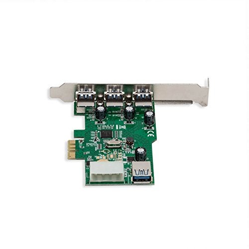Syba 3 External USB 3.0 Type A Ports and one Internal USB3.0 PCI-E x1 Expansion Card Molex Power Renesas Chipset SD-PEX20137 - Image 4
