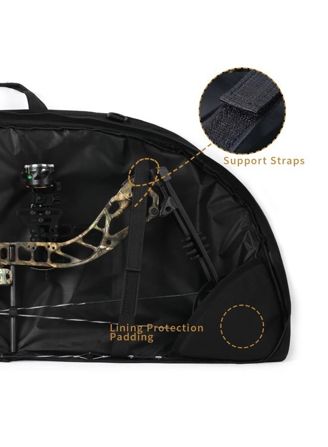 LWANO Compound Bow Case Light-Weight Soft Bow Bag with Arrow Pocket and Backpack Straps - Image 3