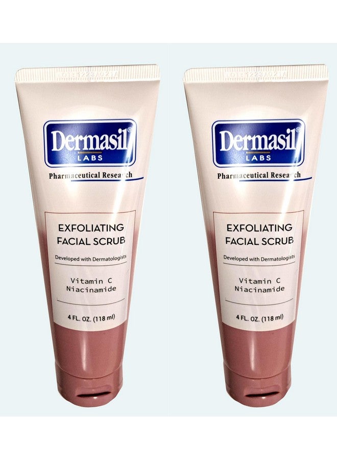 Dermasil Labs Pharmaceutical Research Exfoliating Facial Scrub Vitamin C & Niacinamide 4Fl Oz. 118 Ml (Set Of 2 Pack) - Image 1