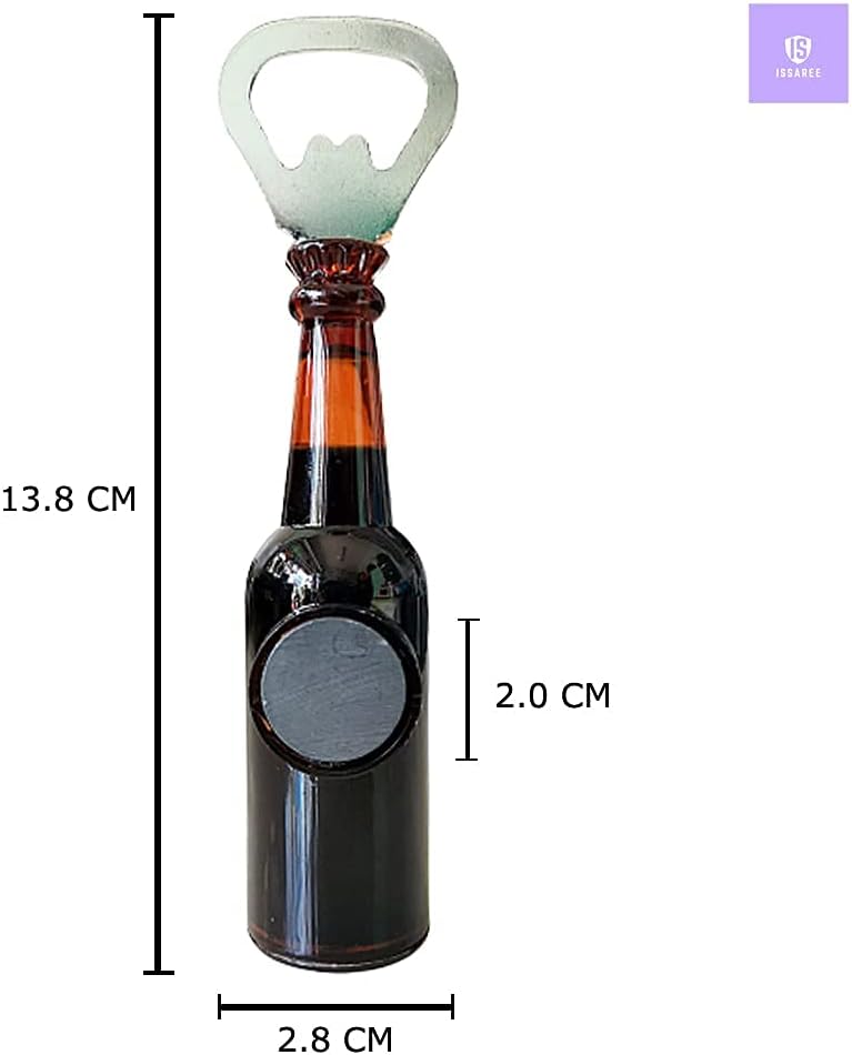 ISSAREE Magnetic Beer Bottle Opener Figure Beer Bottle Bar Refrigerator Décor Unique Birthday Gifts Collection (Hoegaarden) - Image 1