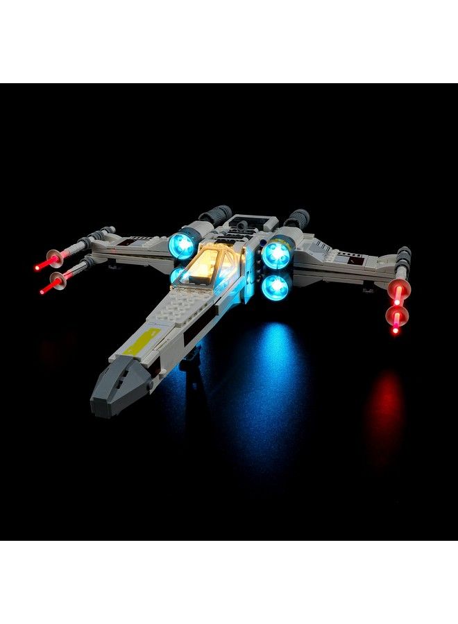 BRIKSMAX مجموعة إضاءة LED لطائرة لوك سكاي ووكر Xwing 75301 متوافقة مع مجموعة ليغو ستار وورز لبناء الكتل، لا تشمل مجموعة ليغو - Image 1