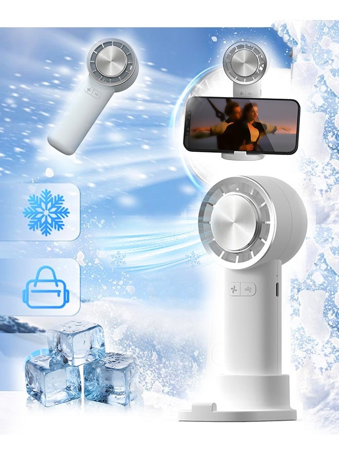 Mini Fan ,Portable Cold Air Fan, 3 Speed Adjustable,Built-in large Capacity Battery Refrigerating Pad Portable ,Mute Wind Control , USB Rechargeable, Powerful Handheld Fan,for Home , Travel, Commute