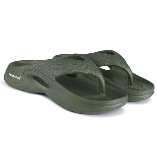 BERSACHE Stylish Flip Flop with Sole for Men (Green) - Image 1