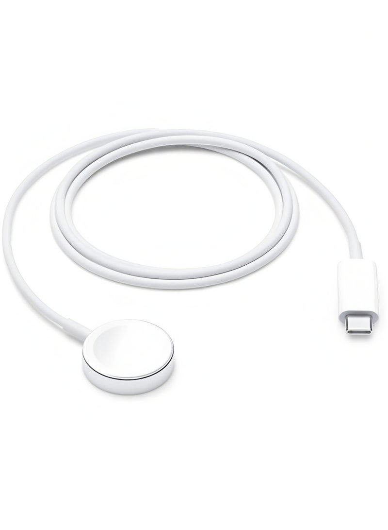 ماك جاباجز الشحن السريع USB C ووتش شاحن الحبل متوافق مع أبل ووتش ، كابل شحن المغناطيسي ووتش متوافق مع سلسلة الساعات 9/8 / 7 / Ultra / Ultra2 / SE2 / 6 / 5 / 4 / 3 / 2 / 1 / SE1 ، نوع C الحبل ، 1M - Image 1