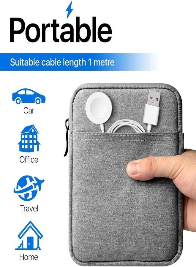 ماك جاباجز الشحن السريع USB C ووتش شاحن الحبل متوافق مع أبل ووتش ، كابل شحن المغناطيسي ووتش متوافق مع سلسلة الساعات 9/8 / 7 / Ultra / Ultra2 / SE2 / 6 / 5 / 4 / 3 / 2 / 1 / SE1 ، نوع C الحبل ، 1M - Image 4
