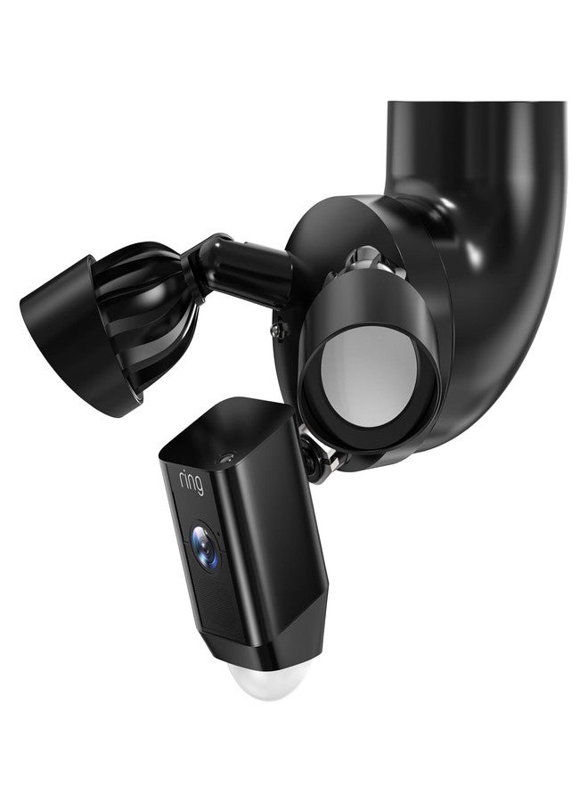 SURVADV Eave Mount for Ring Floodlight Cam Wired Pro/Pro (2nd Gen)/ Plus, Blink Wired Floodlight Camera, Wyze FloodLight Camera V2/ Pro and Roku FloodLight Cam - Black - Image 1