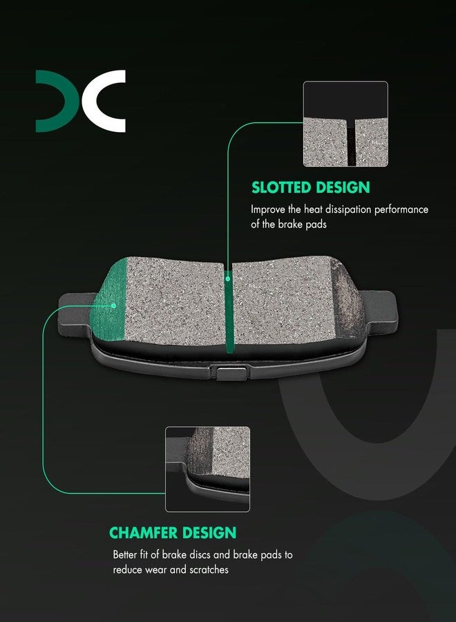 SCITOO D1374 D905 Front Semi-Metal Rear Ceramic Brake Pads Sets Fit For Nissan Maxima 2009 2010 2011 2012 2013 2014 2015 2016 2017 - Image 2