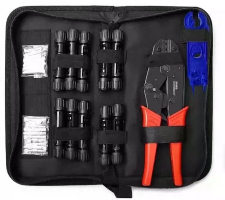 [Crimping pliers set] Photovoltaic MC4 tool kit set cold connection solar connection terminal crimping pliers set HS wire crimping pliers set - Image 1