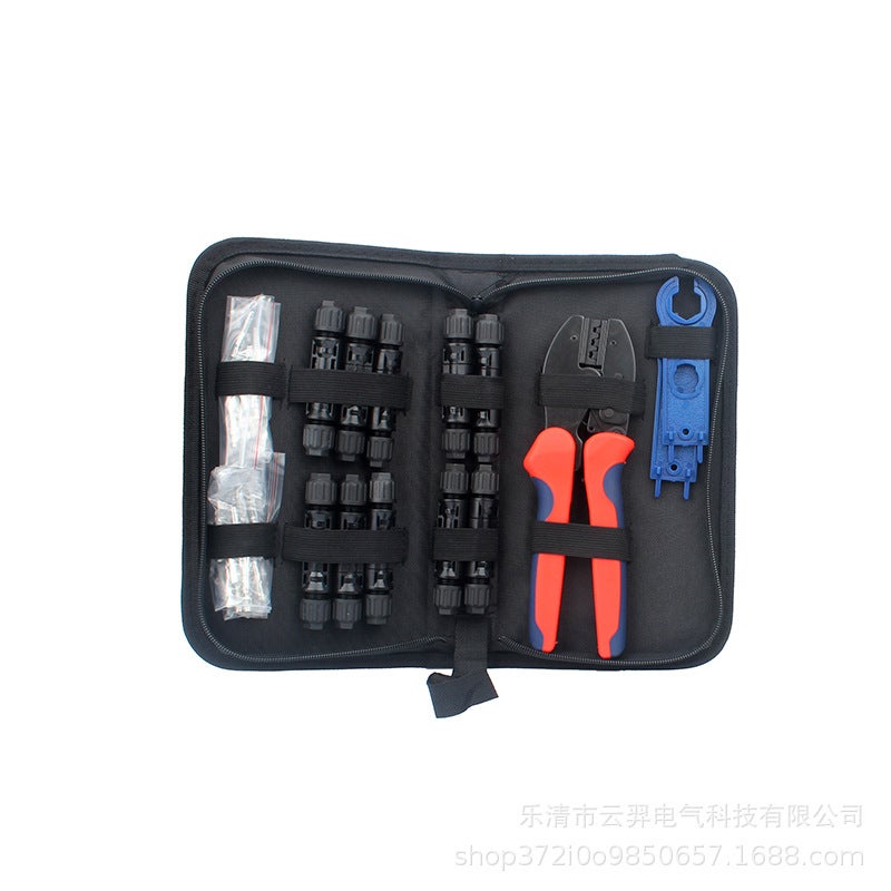 [Crimping pliers set] Photovoltaic MC4 tool kit set cold connection solar connection terminal crimping pliers set HS wire crimping pliers set - Image 2