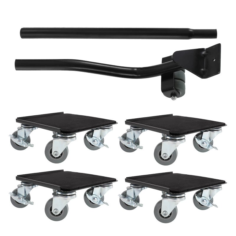 Dyna-Living Furniture Moving Wheels Furniture Lift Mover Tool Set Heavy Furniture Moving Rollers with Brake Furniture Dolly Furniture Sliders Furniture Lifter, 4 Pack(2866LB) - Image 1