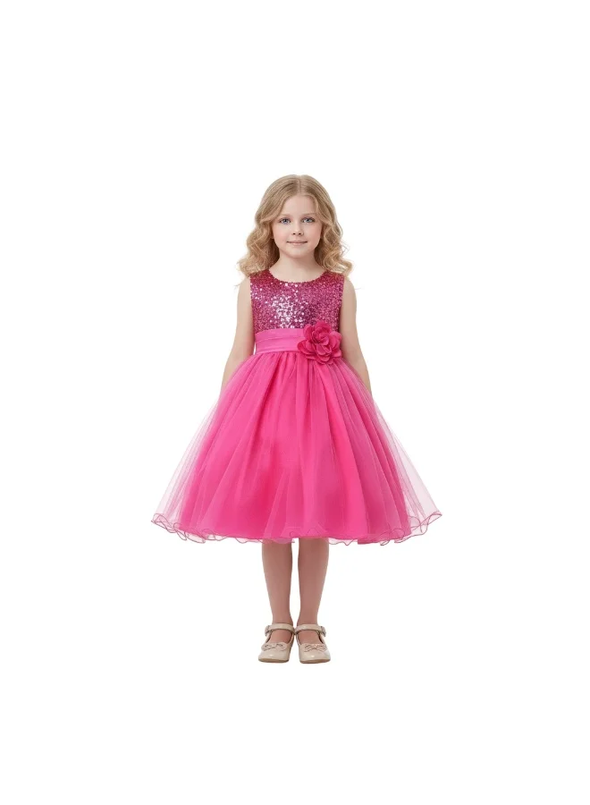 D'Daniela Sequin Bodice Dress