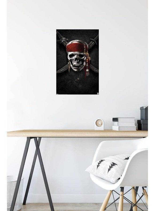 Trends International Disney Pirates of the Caribbean: On Stranger Tides - Teaser One Sheet Wall Poster, 14.725" x 22.375", Premium Unframed Version - Image 4