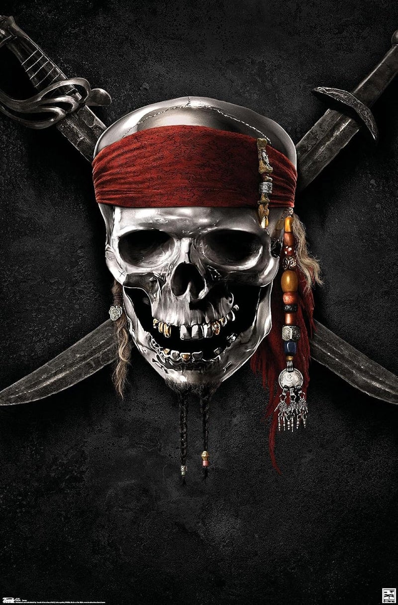 Trends International Disney Pirates of the Caribbean: On Stranger Tides - Teaser One Sheet Wall Poster, 14.725" x 22.375", Premium Unframed Version - Image 1