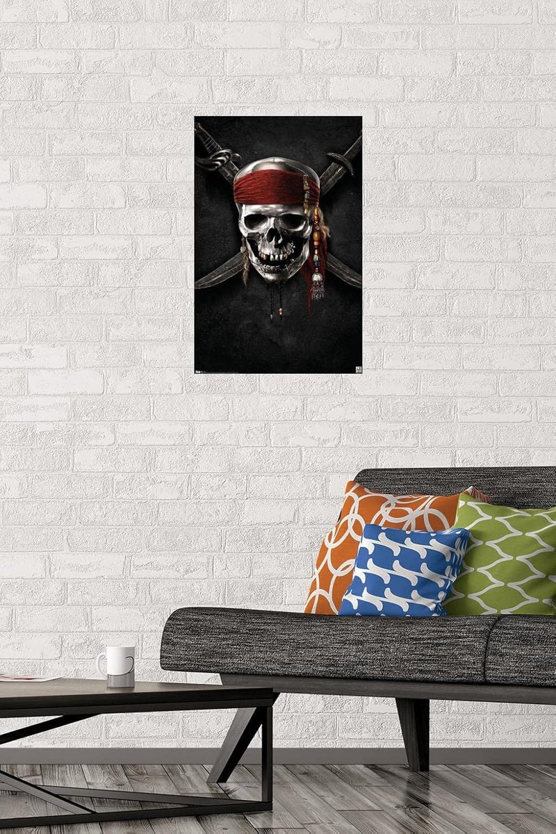 Trends International Disney Pirates of the Caribbean: On Stranger Tides - Teaser One Sheet Wall Poster, 14.725" x 22.375", Premium Unframed Version - Image 2