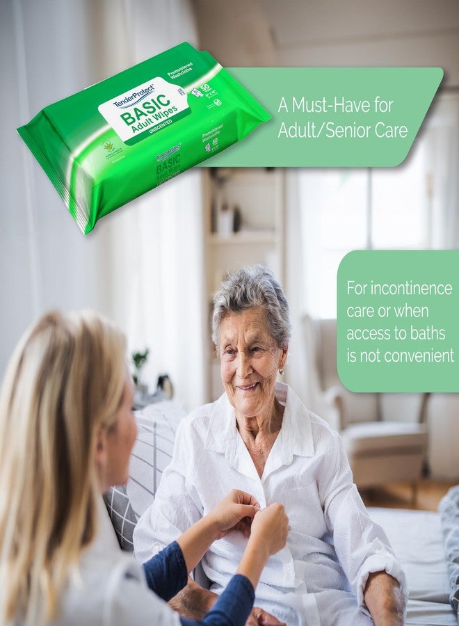 TenderProtect® Basic Adult Wipes, Large 8” x 10”, Super Soft Wash Cloths for Skin Cleansing, Everyday Wipes for Adults and Babies, Incontinence Care, Unscented & Hypoallergenic, 500 count(10pks of 50) - Image 3