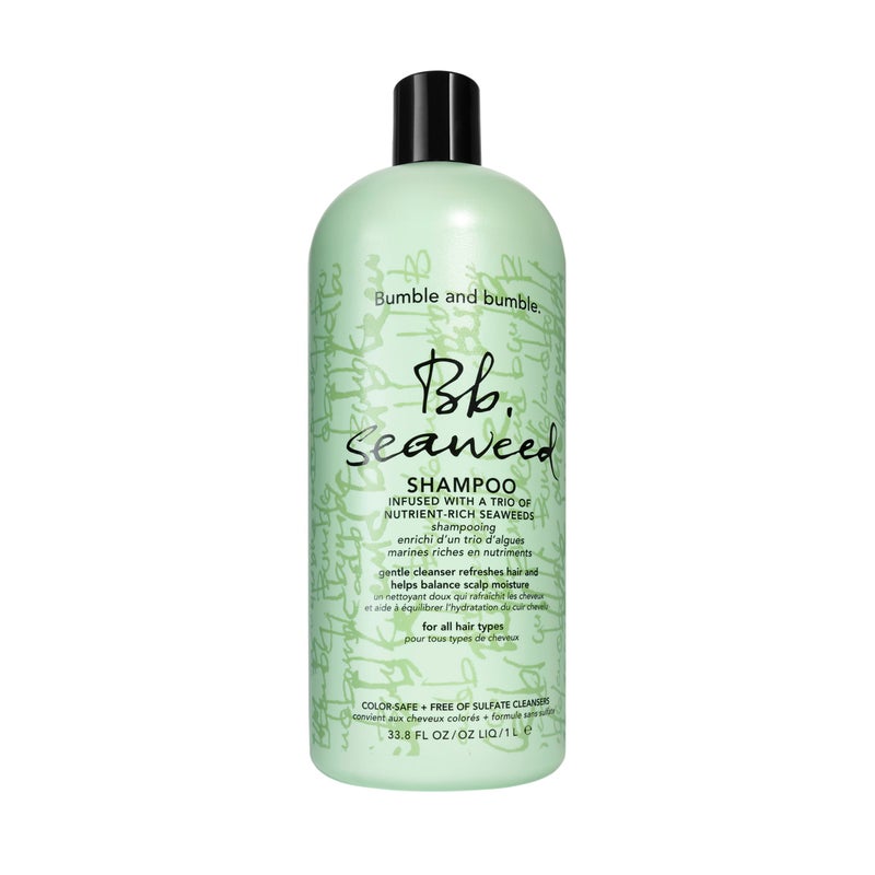 Bumble and bumble. Seaweed Hydrating Shampoo | For Fine-to-Medium Hair or Daily Washer | Sulfate-Free + Color Safe | Liter Size, Pump Sold Separately, 33.8 Fl Oz - Image 1