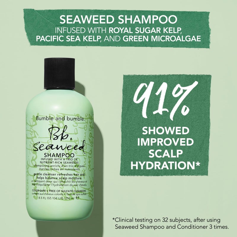 Bumble and bumble. Seaweed Hydrating Shampoo | For Fine-to-Medium Hair or Daily Washer | Sulfate-Free + Color Safe | Liter Size, Pump Sold Separately, 33.8 Fl Oz - Image 3