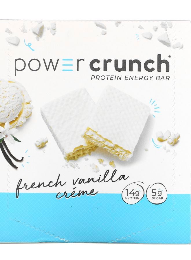 Power Crunch Protein Energy Bar French Vanilla Creme 12 Bars 1.4 oz (40 g) Each