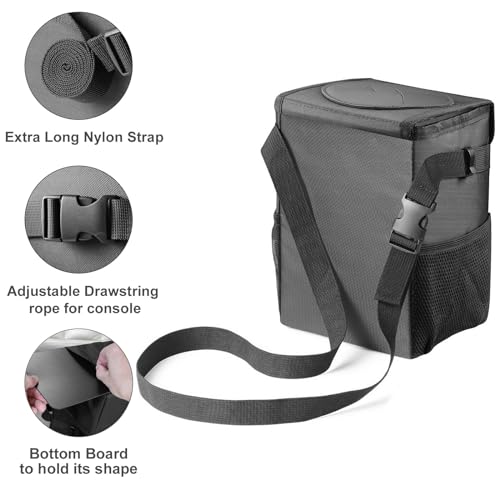 Ryhpez Car Trash Can with Lid - Leakproof Garbage Bin Car Organizer Bag, Foldable Vehicle Trash Bin with Structure Support, Automotive Truck Accessories for Women & Men (2 Gallon/7.5L) - Image 4