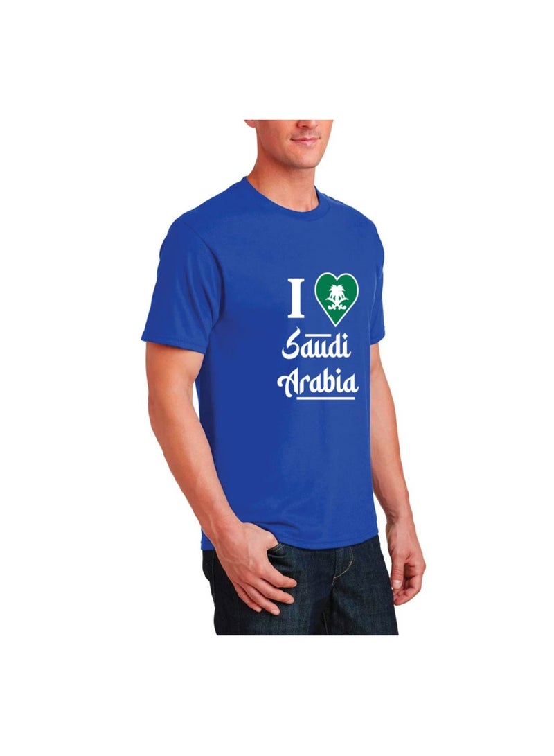 Saudi Arabia National Day Men's T-Shirt – Short Sleeve Round Neck Soft Cotton Tshirt - Perfect For Celebrating Saudi National Day, Events - Image 4