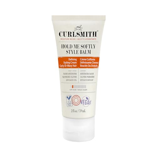 CURLSMITH  Hold Me Softly Style Balm  Vegan Soft Hold Styling Cream for Wavy and Curly Hair Natural Look 2oz