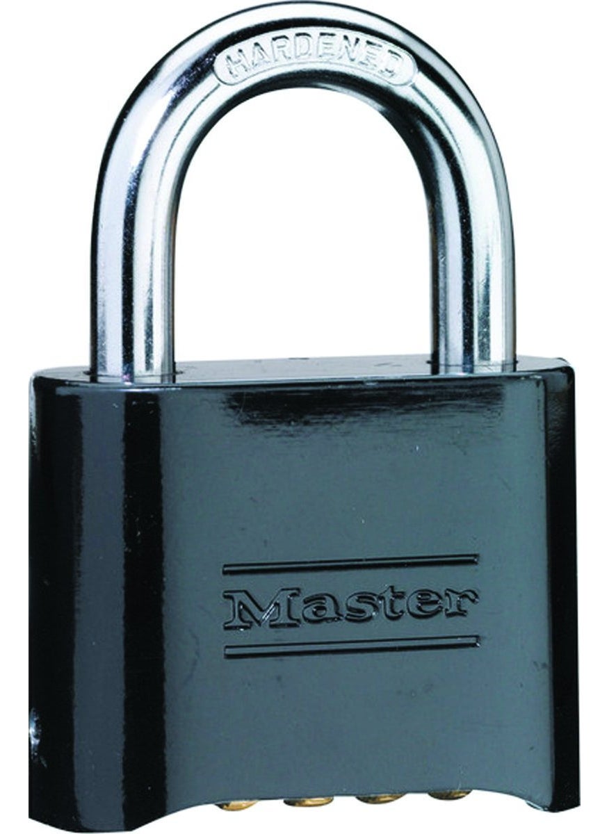 Master Lock Master Lock 178D SetYourOwn Combination Padlock DieCast Black Pack of 2  - Image 1