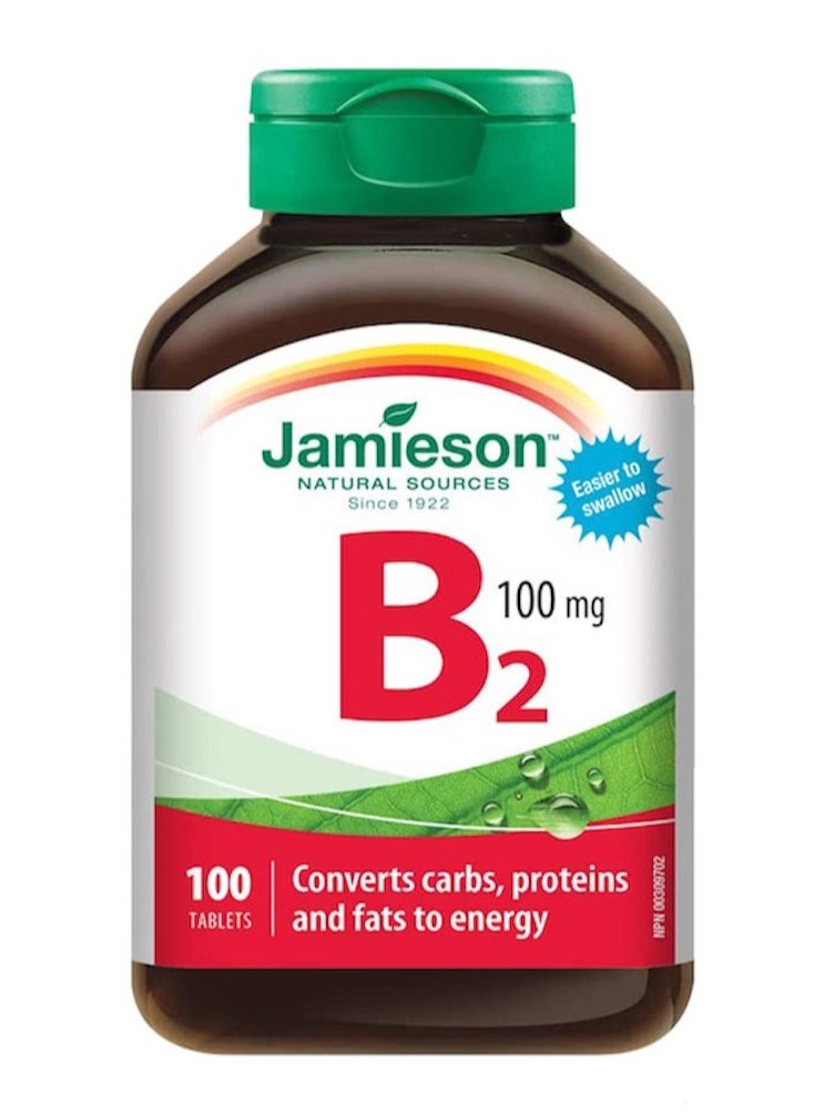 Jamieson Jamieson Vitamin B2 Riboflavin 100 mg 100 Tablets 