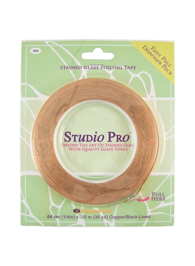 1/4-Inch Black Lined Copper Foil